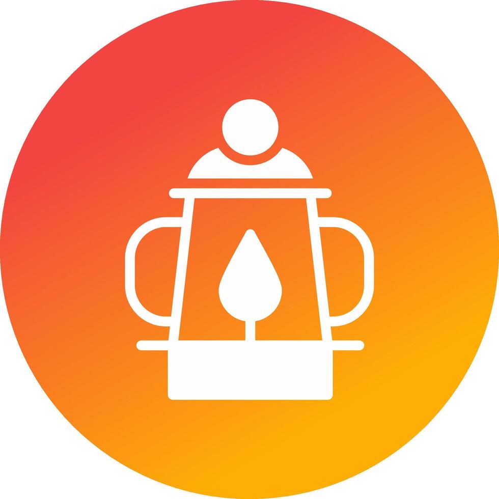 diseño de icono creativo de lámpara de aceite vector