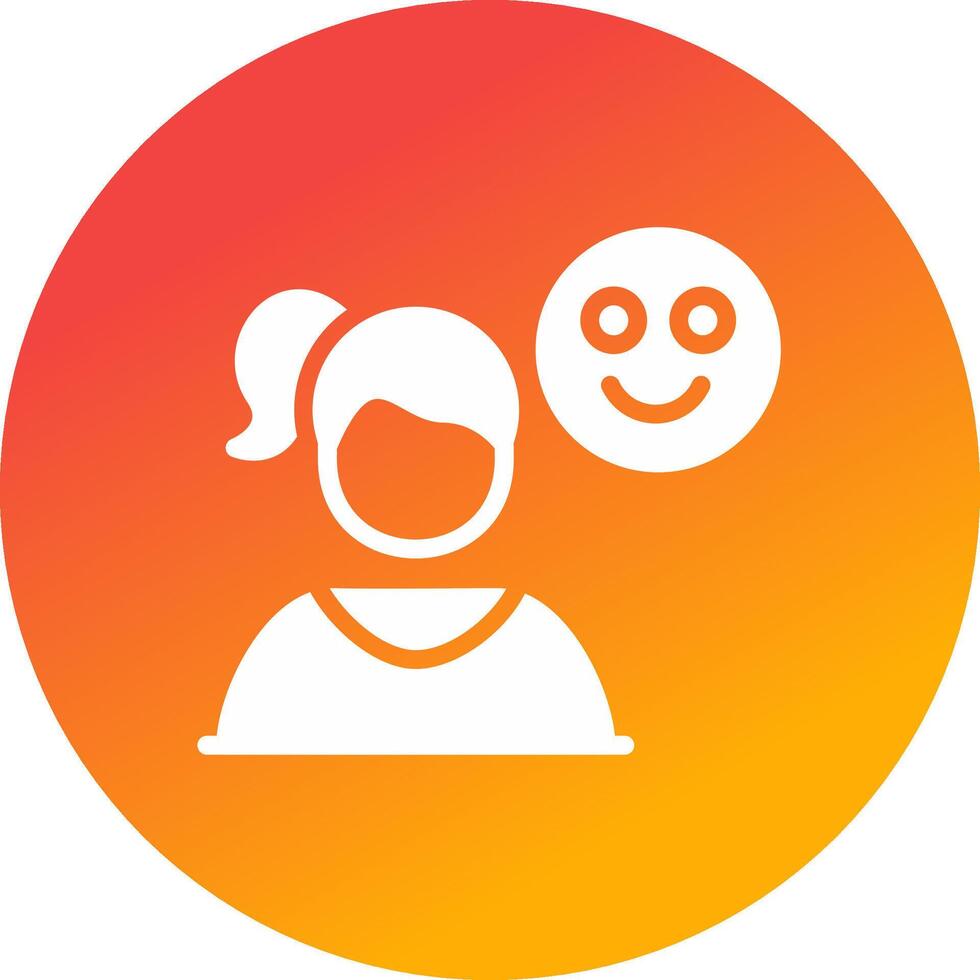 Happy Creative Icon Design vector