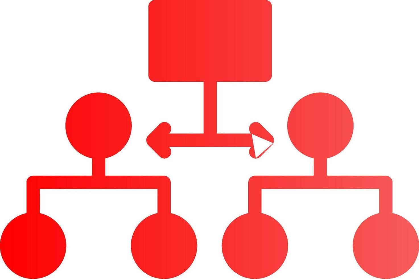 Labeled Hierarchy Creative Icon Design vector