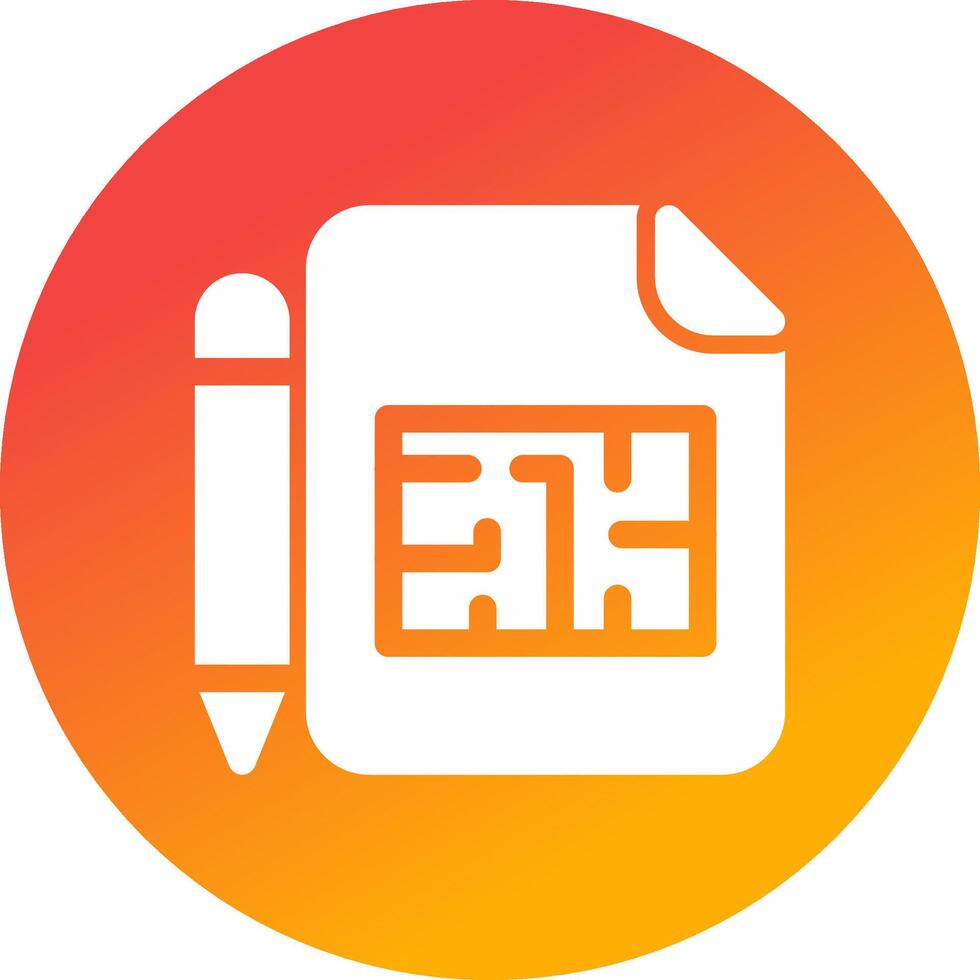 Blueprint Creative Icon Design vector