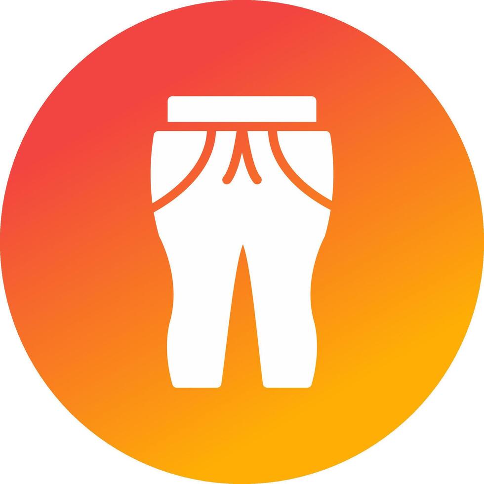 Sweat Pants Creative Icon Design vector