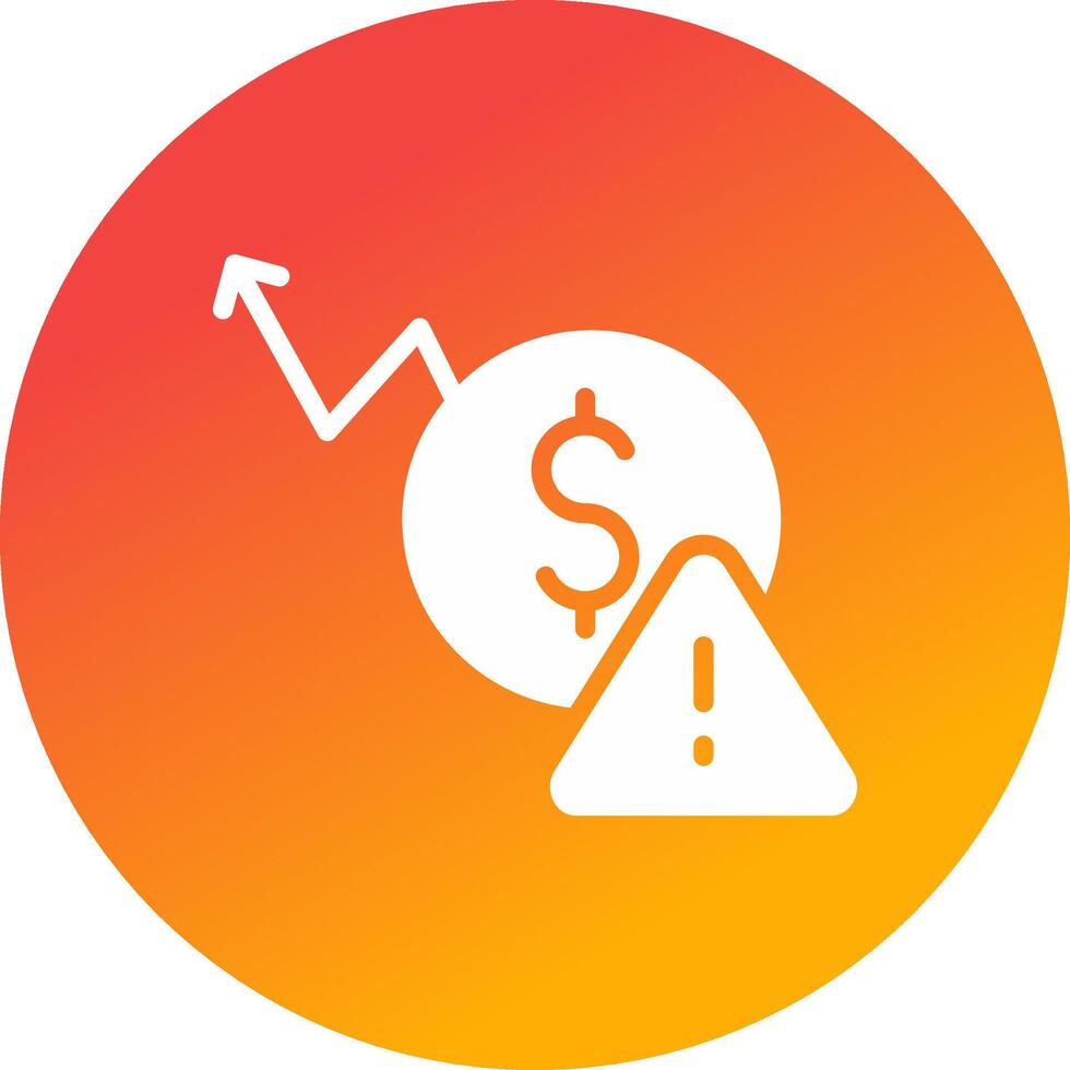 Macroeconomic Risk Creative Icon Design vector