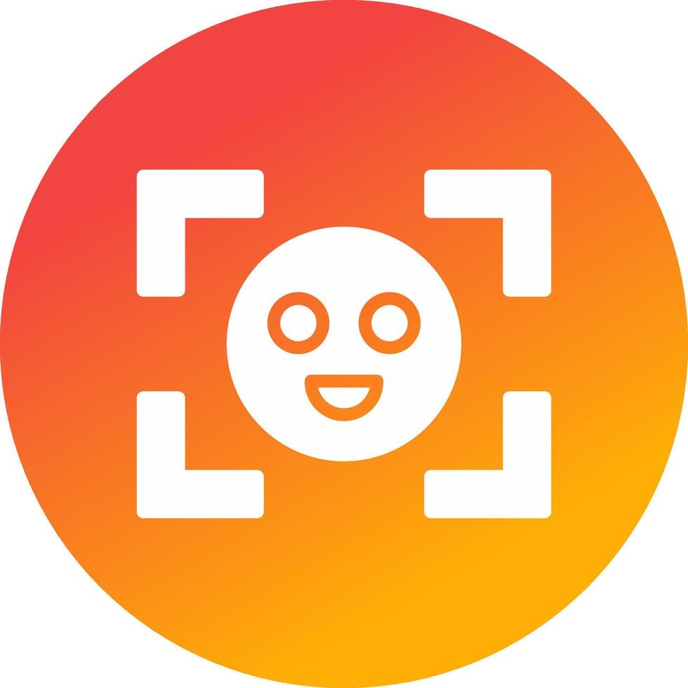 Face Detection Creative Icon Design vector