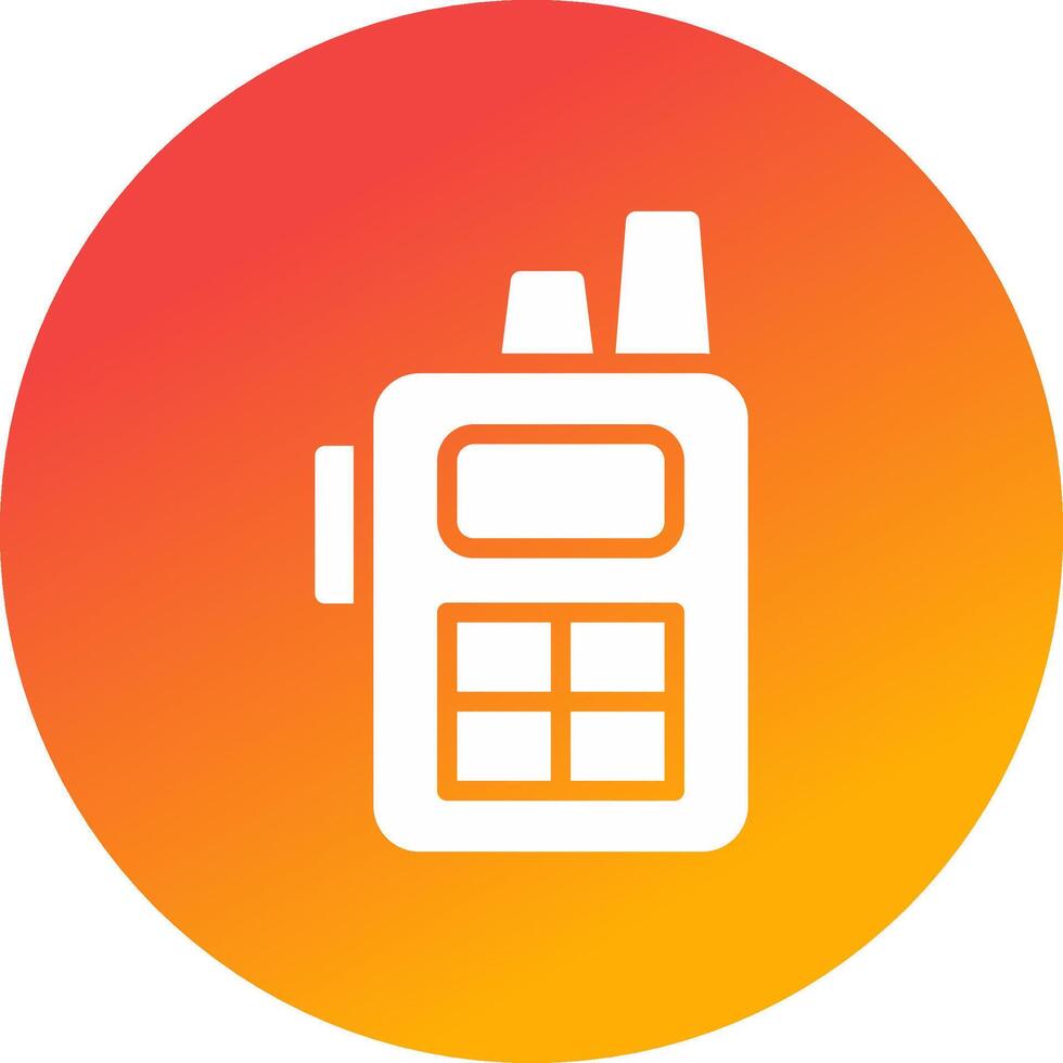 Walkie Talkie Creative Icon Design vector