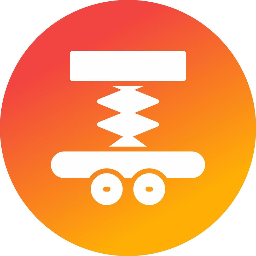 Car Lifter Creative Icon Design vector