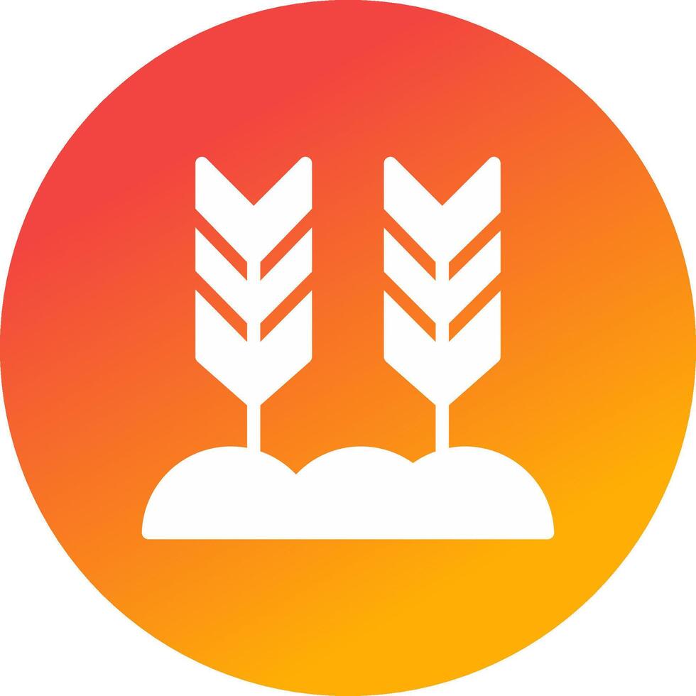Wheat Creative Icon Design vector