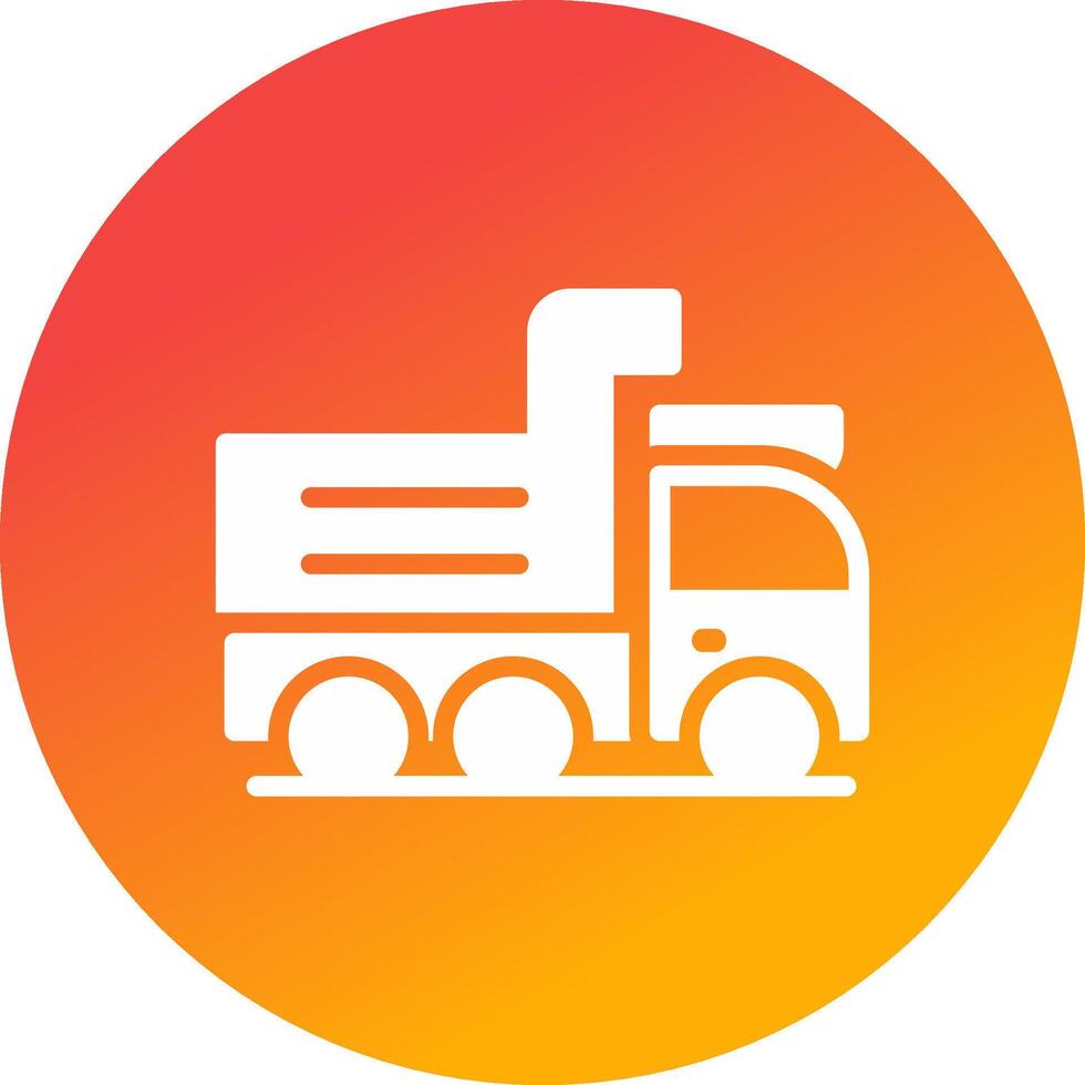 Dump Truck Creative Icon Design vector