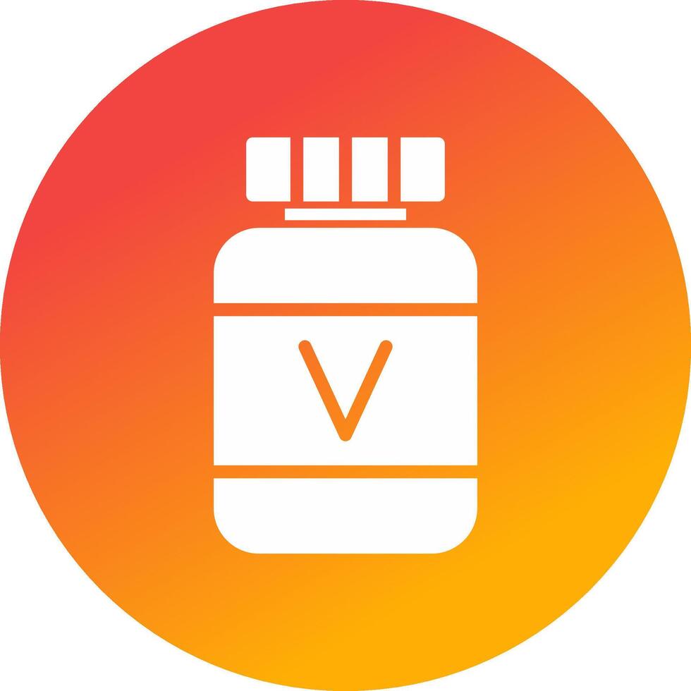 diseño de icono creativo de vitamina vector