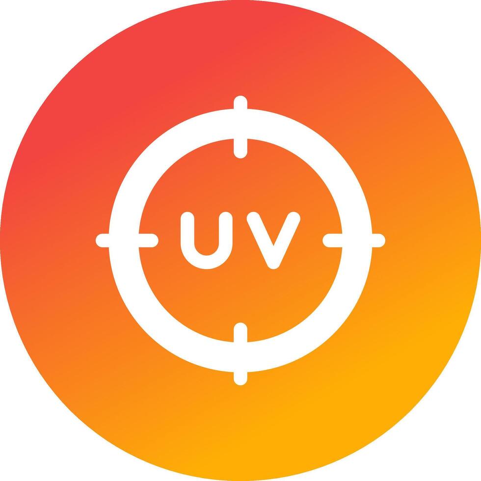 diseño de icono creativo uv vector