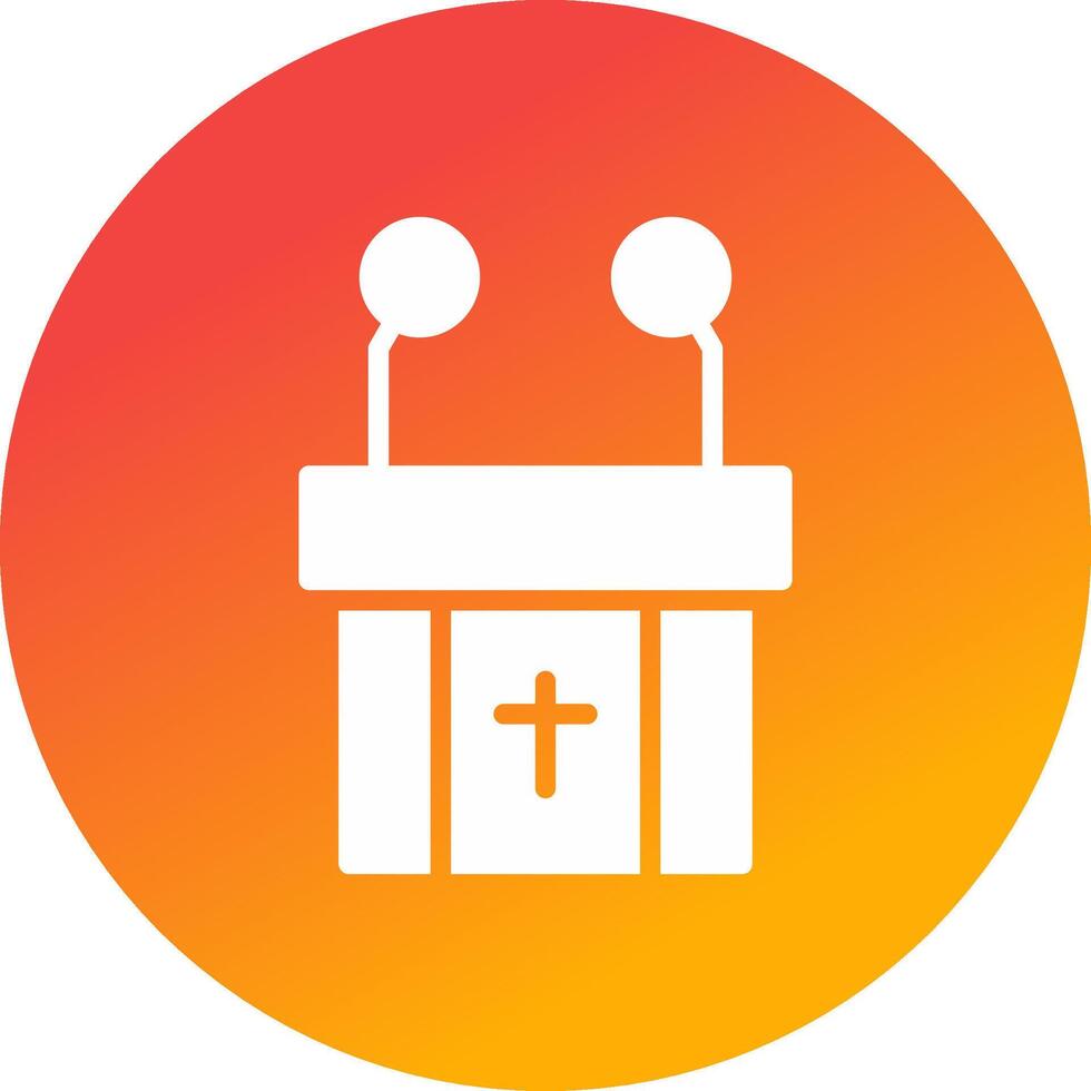 Pulpit Creative Icon Design vector