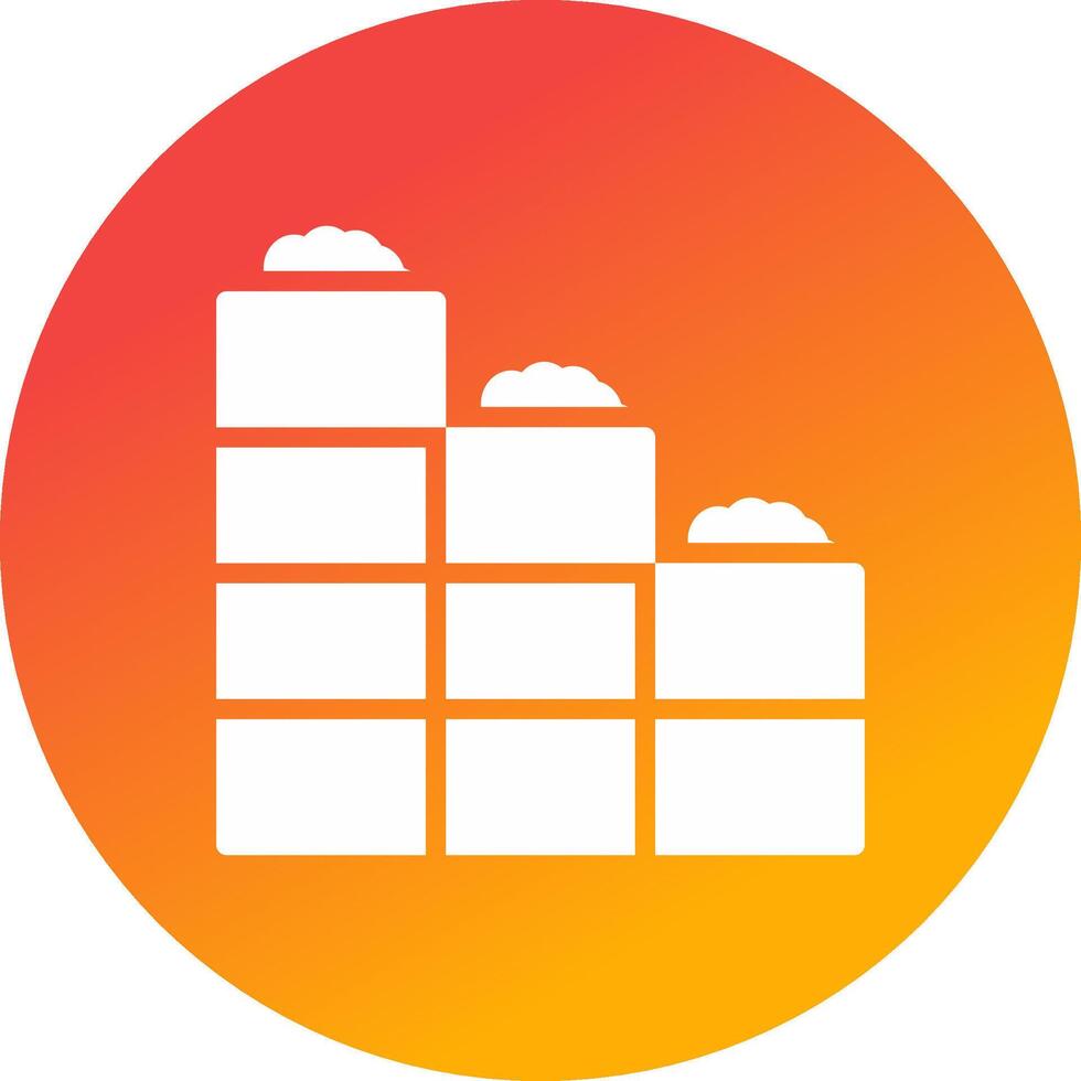 Brick Wall Creative Icon Design vector