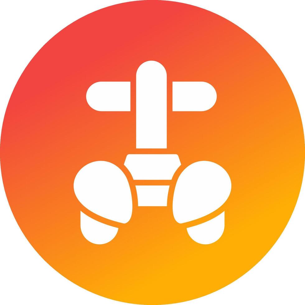 Police Segway Creative Icon Design vector
