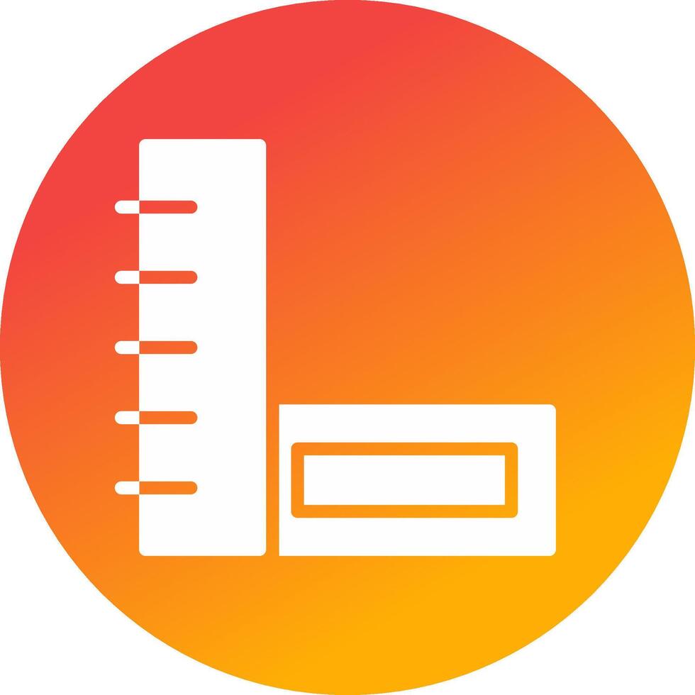 Ruler Creative Icon Design vector