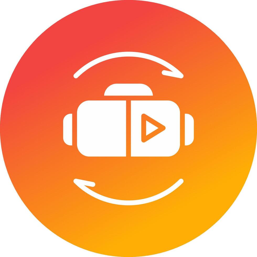 Virtual Reality Creative Icon Design vector