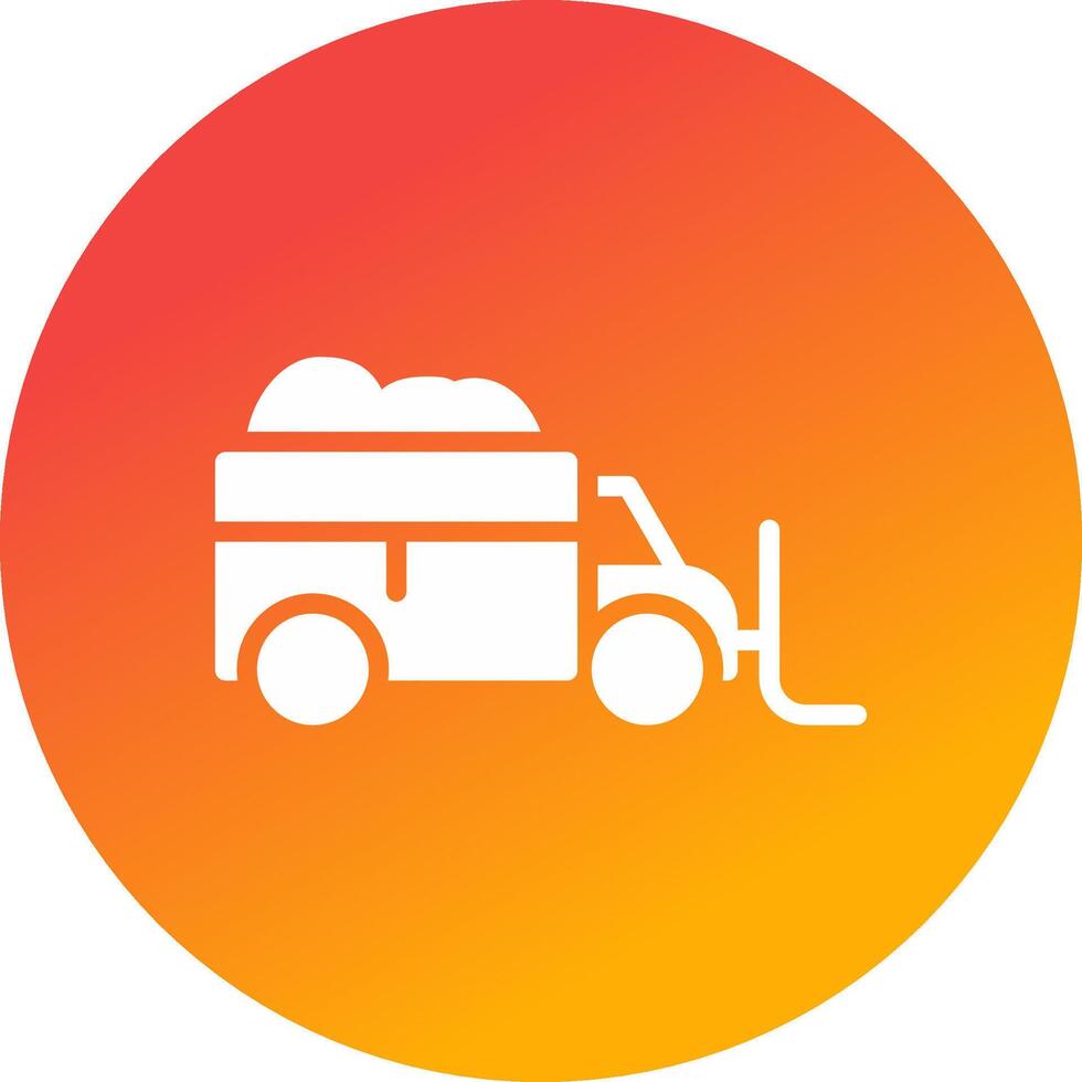 Snowplow Creative Icon Design vector