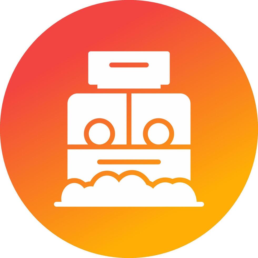 Ticket Box Creative Icon Design vector