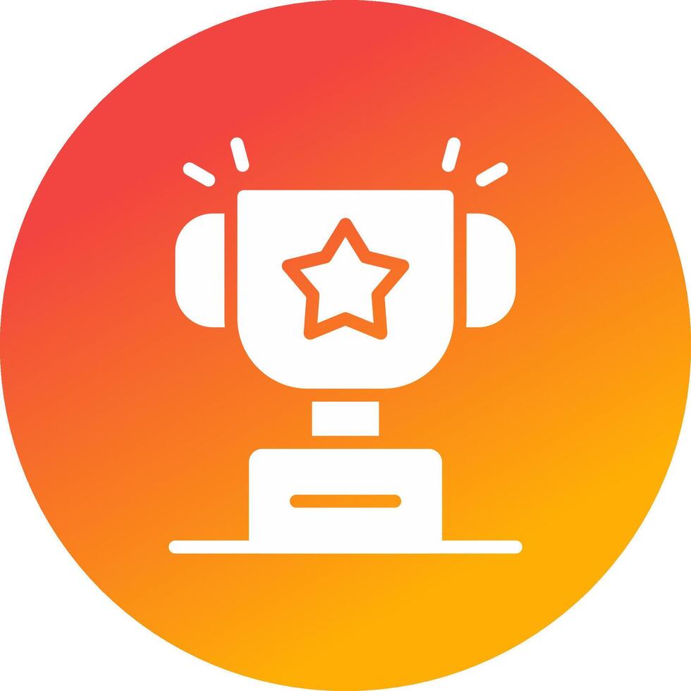 Trophy Creative Icon Design vector