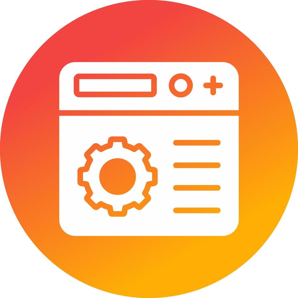 Setting Creative Icon Design vector