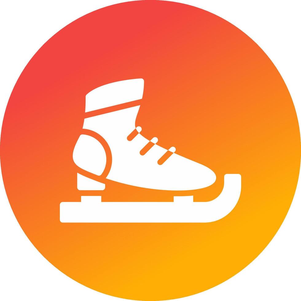 Ice Skates Creative Icon Design vector