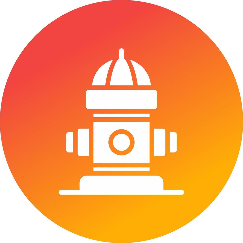 Fire Hydrant Creative Icon Design vector