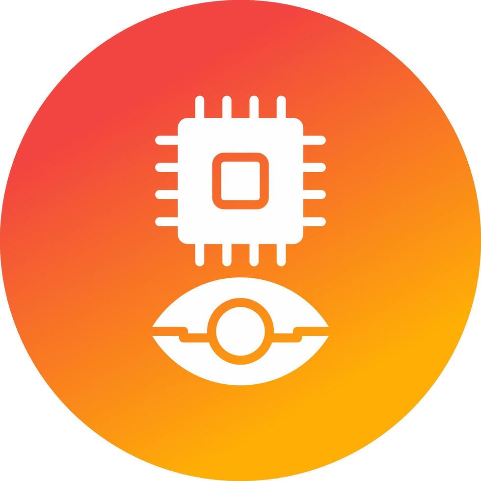 Eye Augmentation Creative Icon Design vector