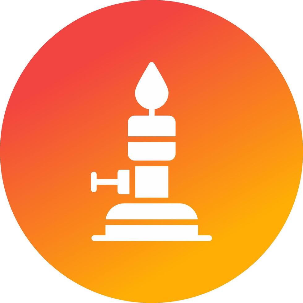 Bunsen Burner Creative Icon Design vector