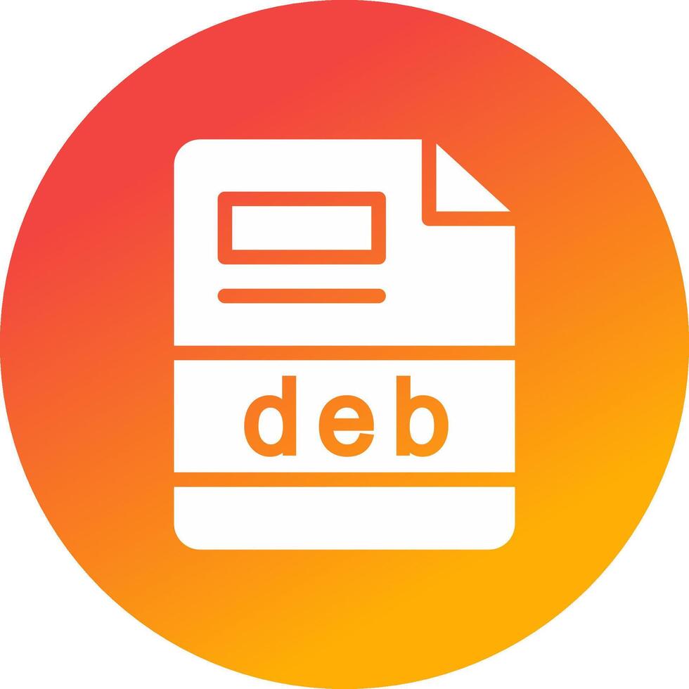 deb Creative Icon Design vector