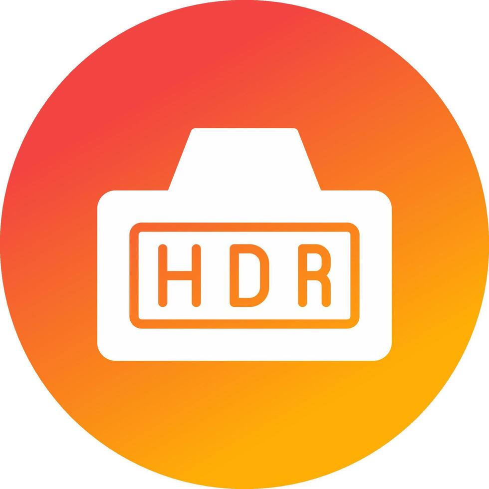 Hdr Creative Icon Design vector