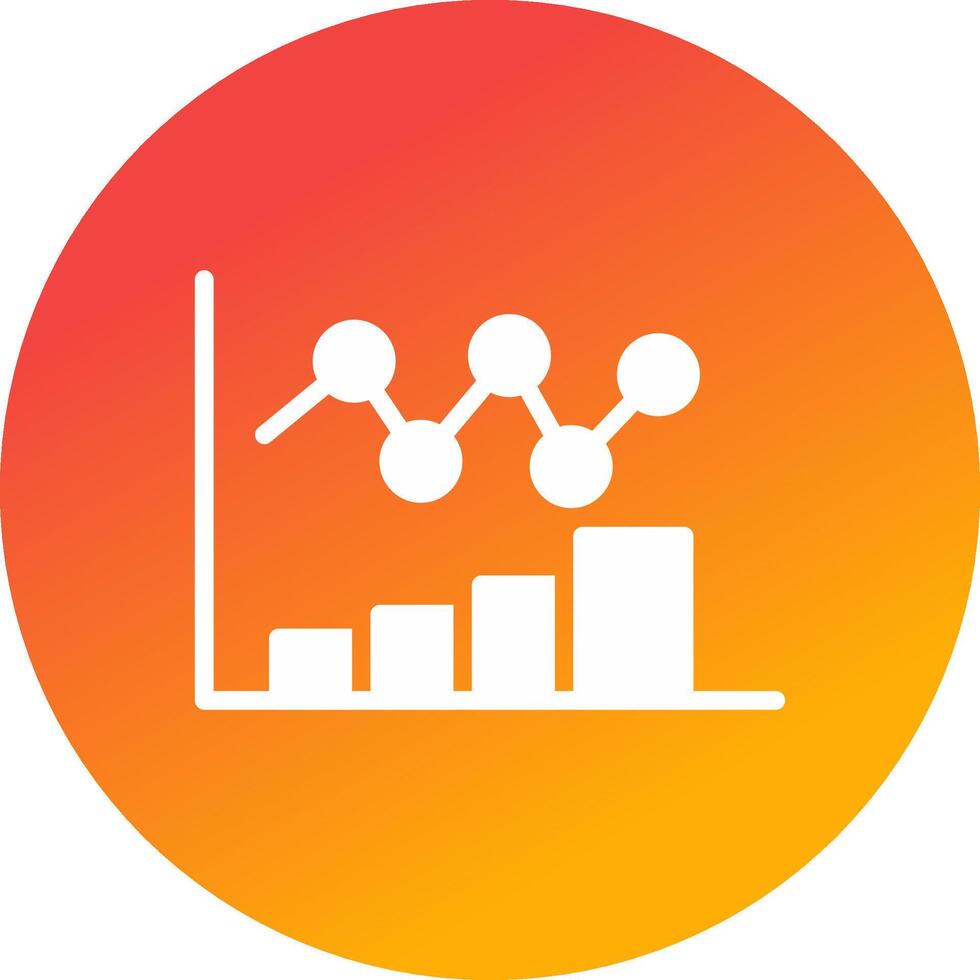 Bar Chart Creative Icon Design vector