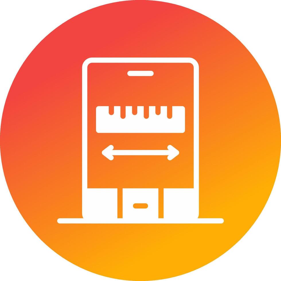 Ar Measuring Creative Icon Design vector