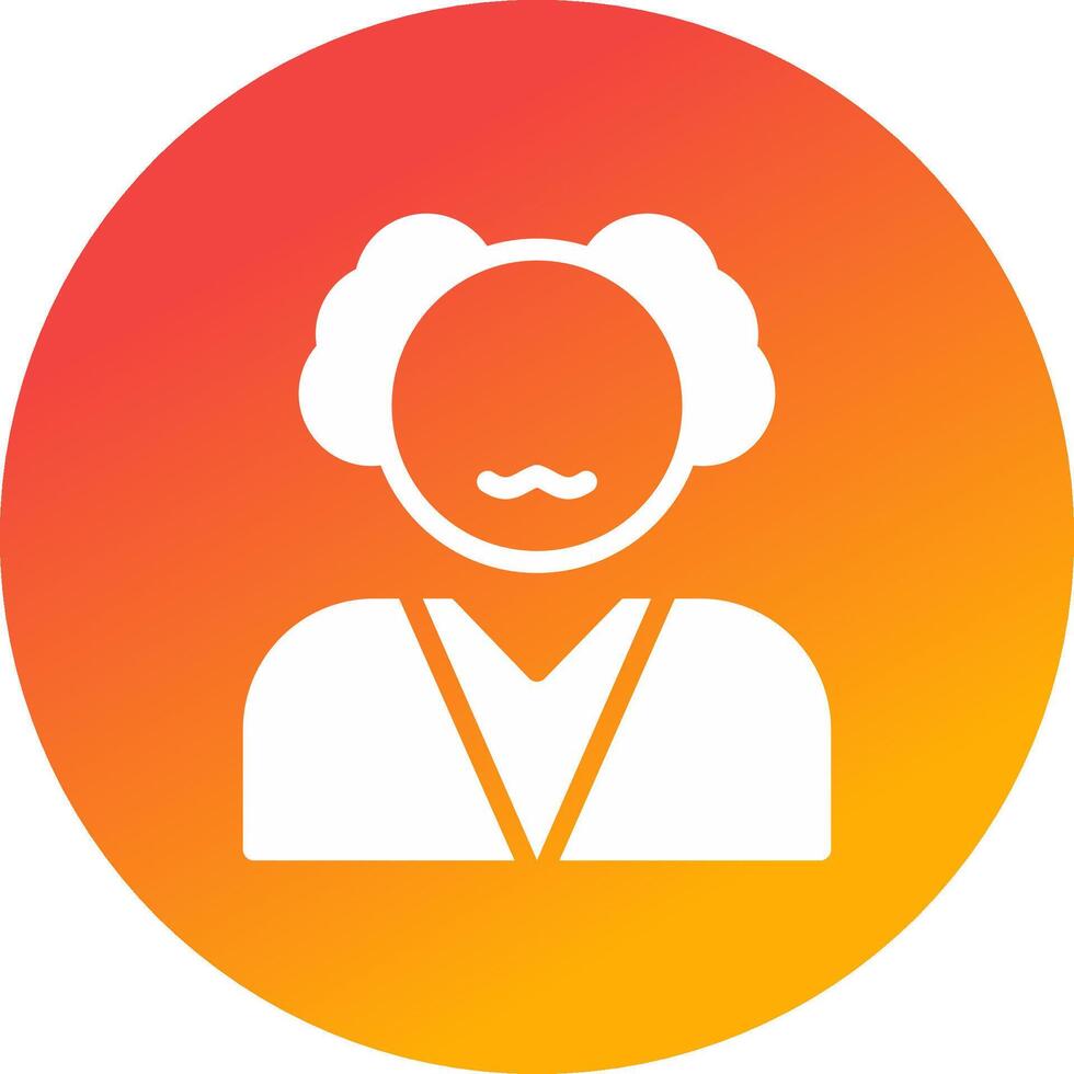Old Man Creative Icon Design vector