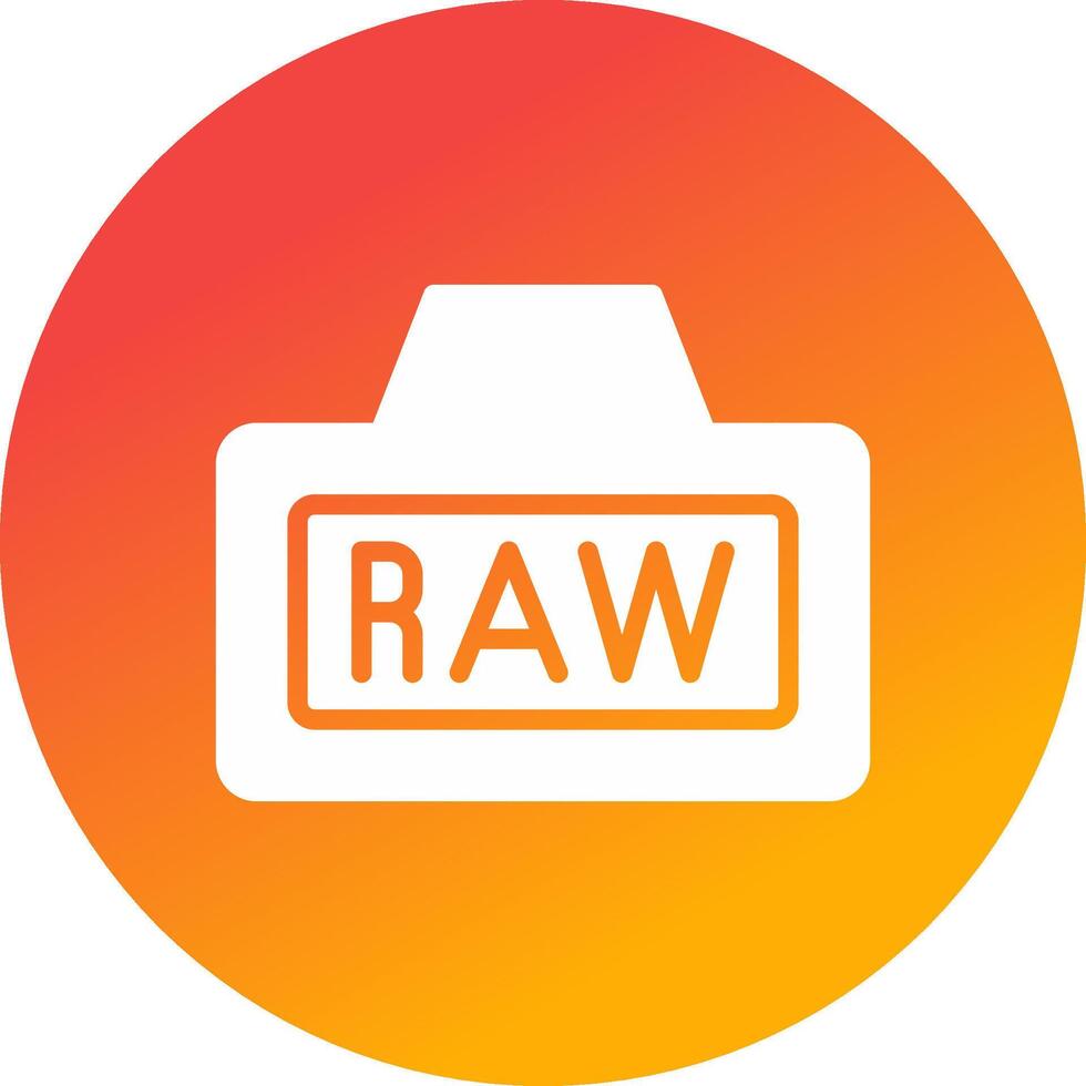 Raw Creative Icon Design vector
