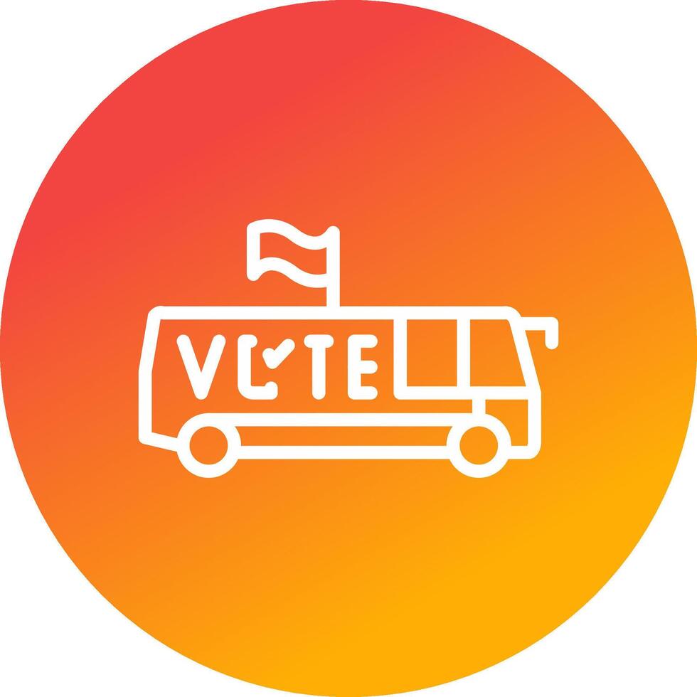 Bus Creative Icon Design vector