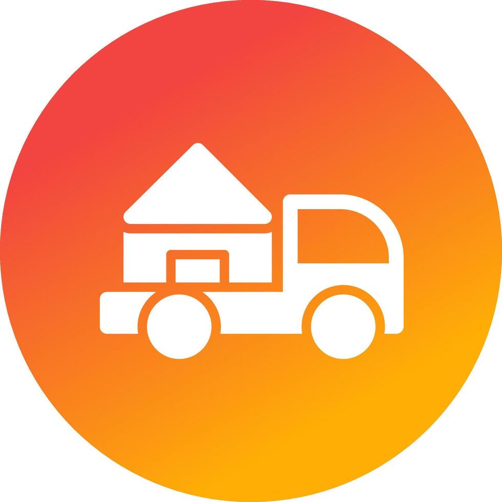 Moving Truck Creative Icon Design vector