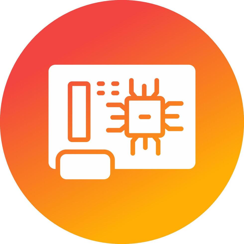 Circuit Board Creative Icon Design vector