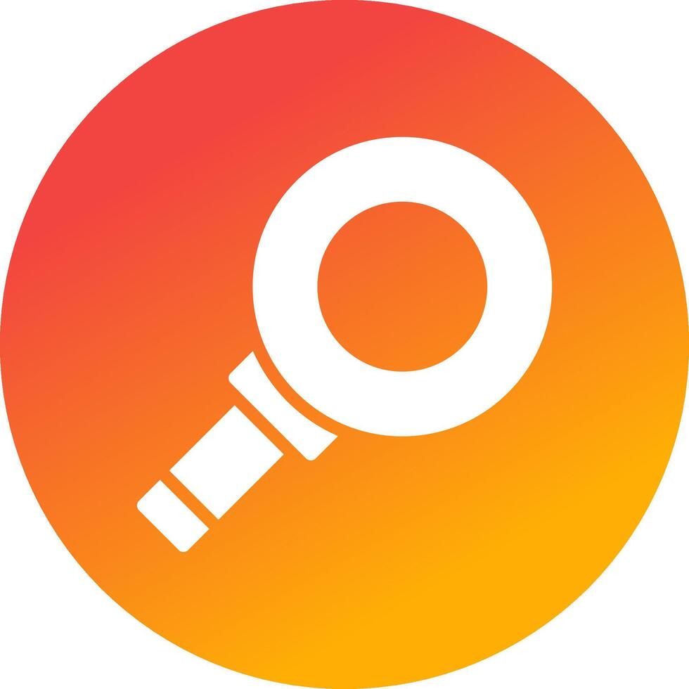 Magnifying Creative Icon Design vector