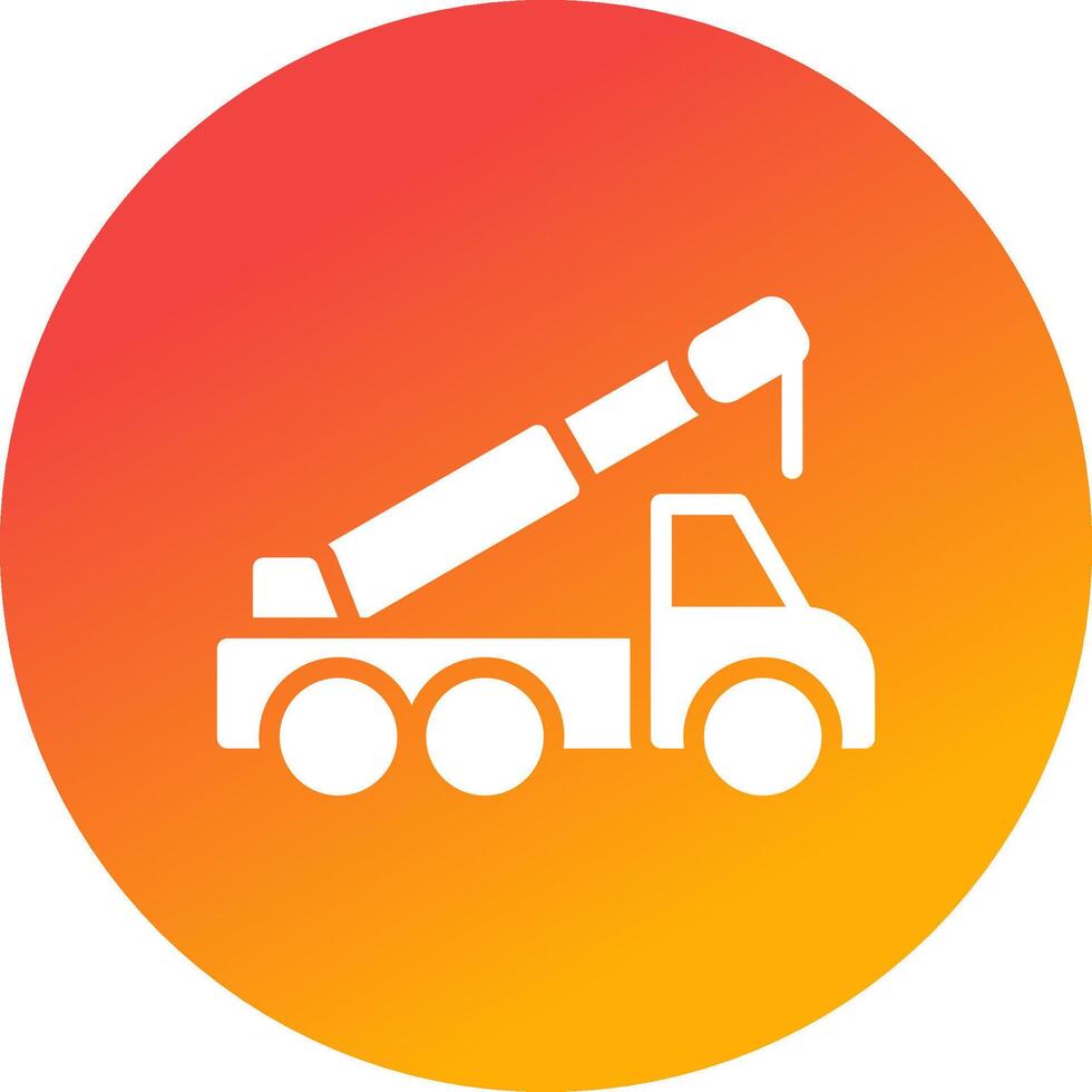 Crane Truck Creative Icon Design vector