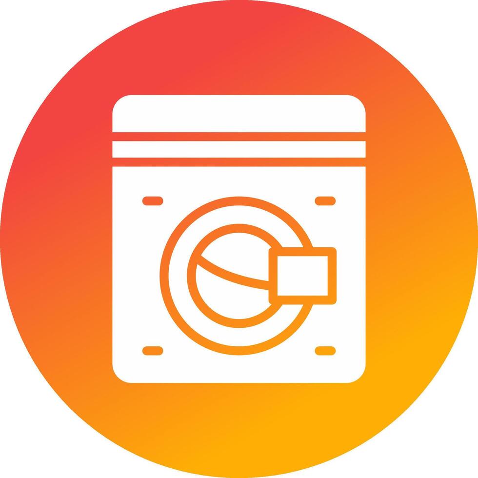 Washing Machine Creative Icon Design vector