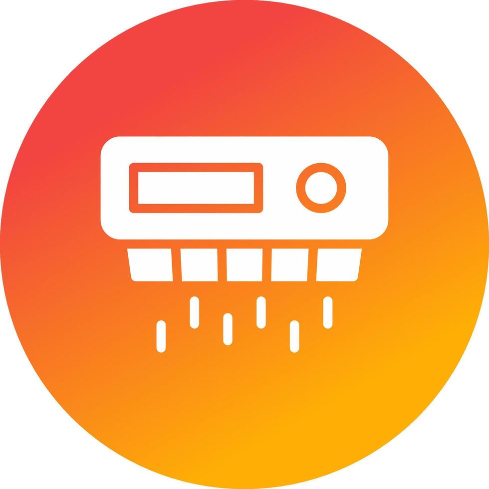 Hand Dryer Creative Icon Design vector