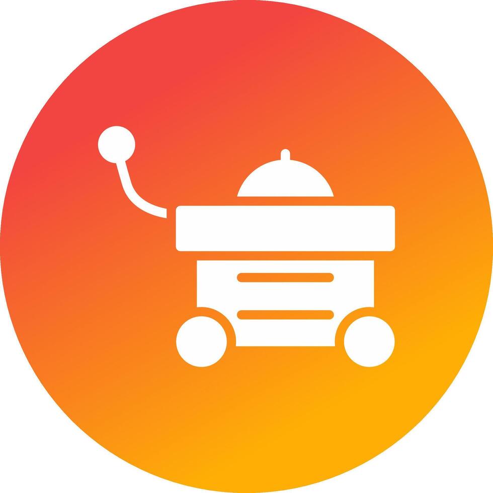 Food Cart Creative Icon Design vector