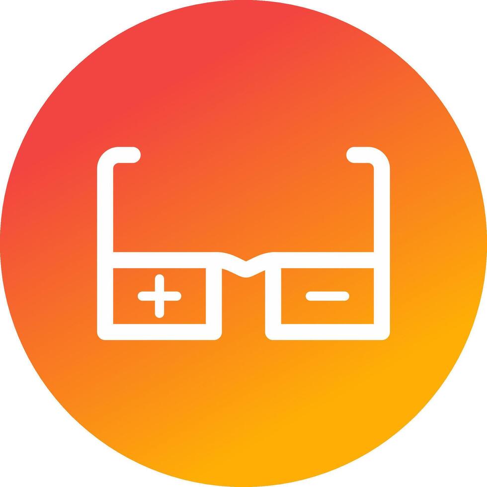 Glasses Prescription Creative Icon Design vector