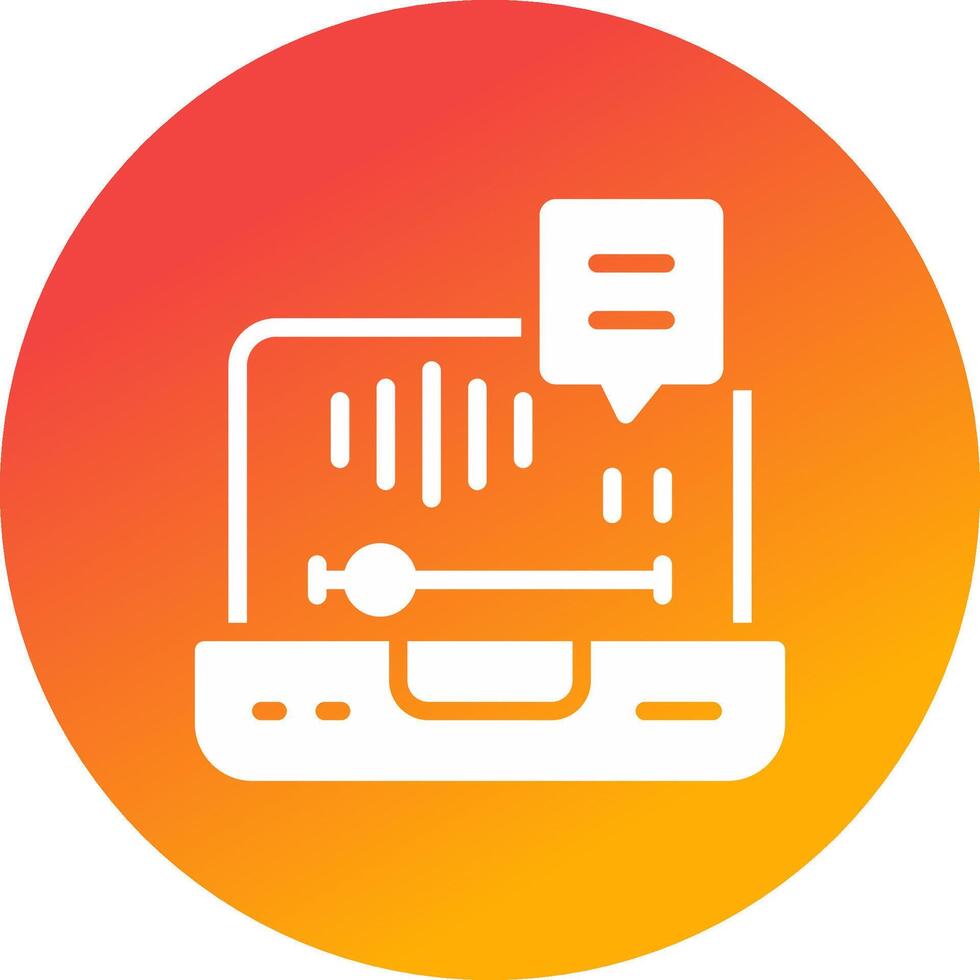 Voice Mail Creative Icon Design vector