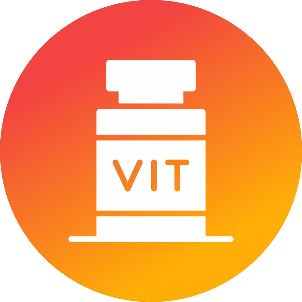 diseño de icono creativo de vitamina vector