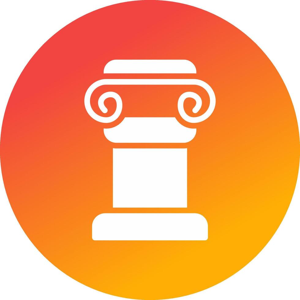 Pillar Creative Icon Design vector