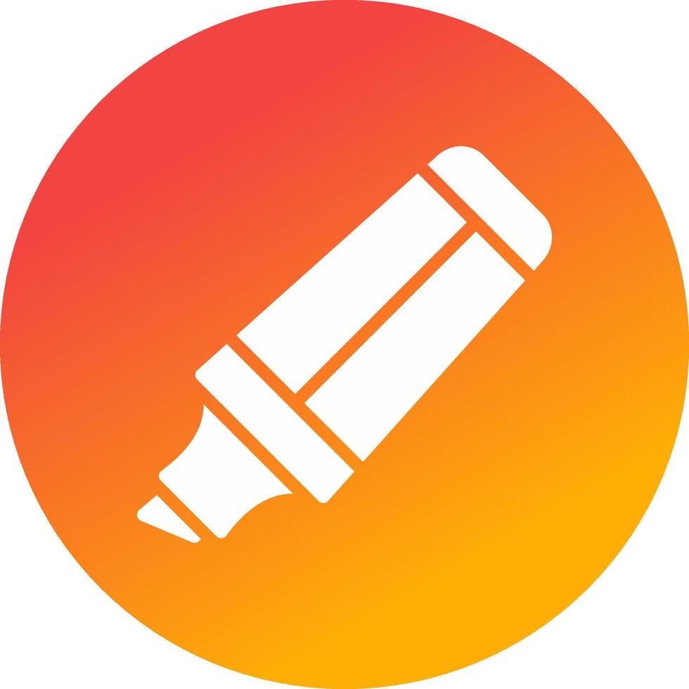 Highlighter Creative Icon Design vector