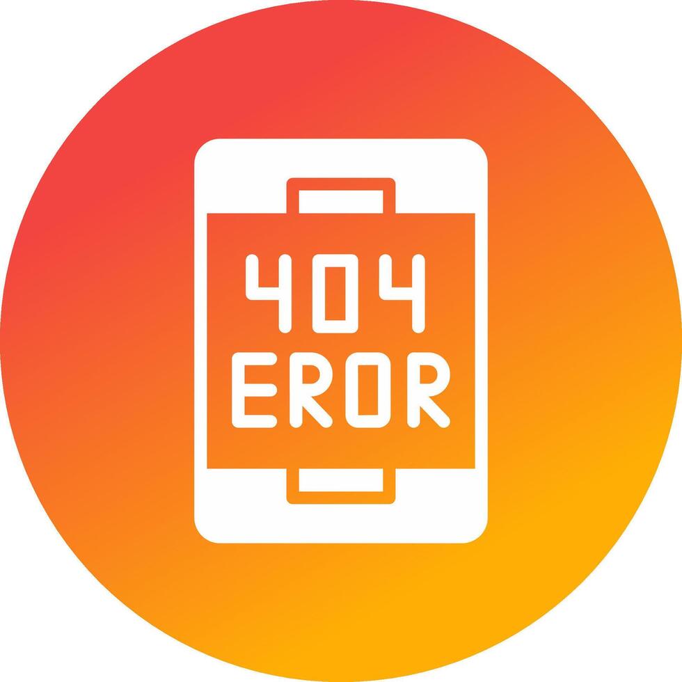 Error Creative Icon Design vector