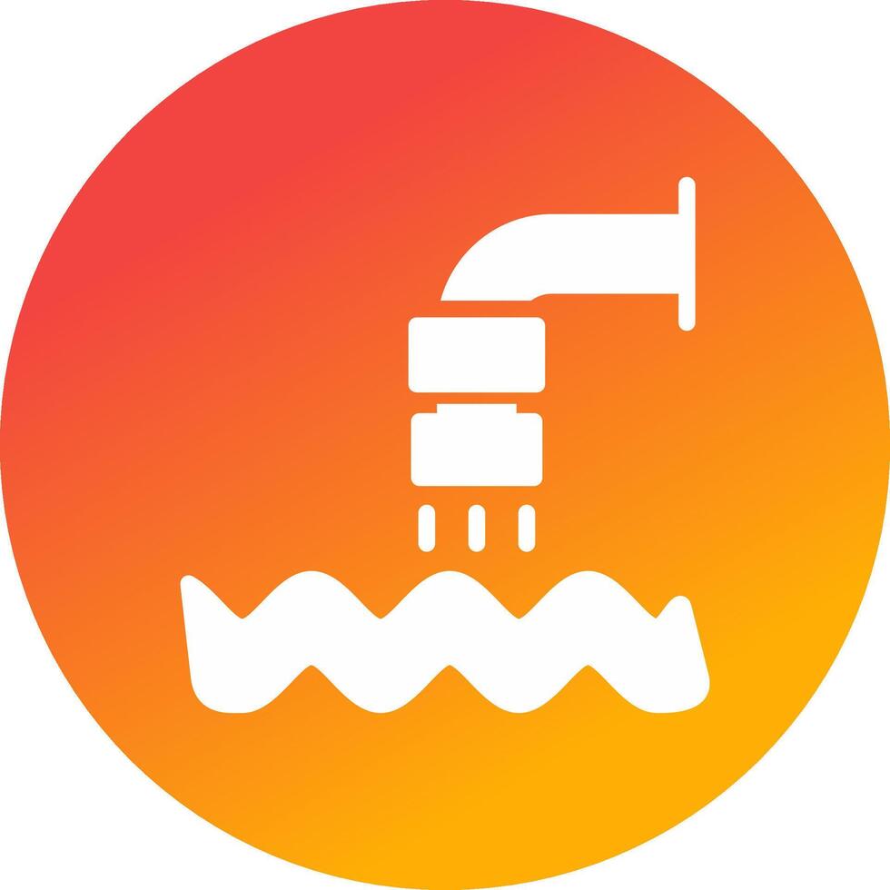 Waste Water Creative Icon Design vector