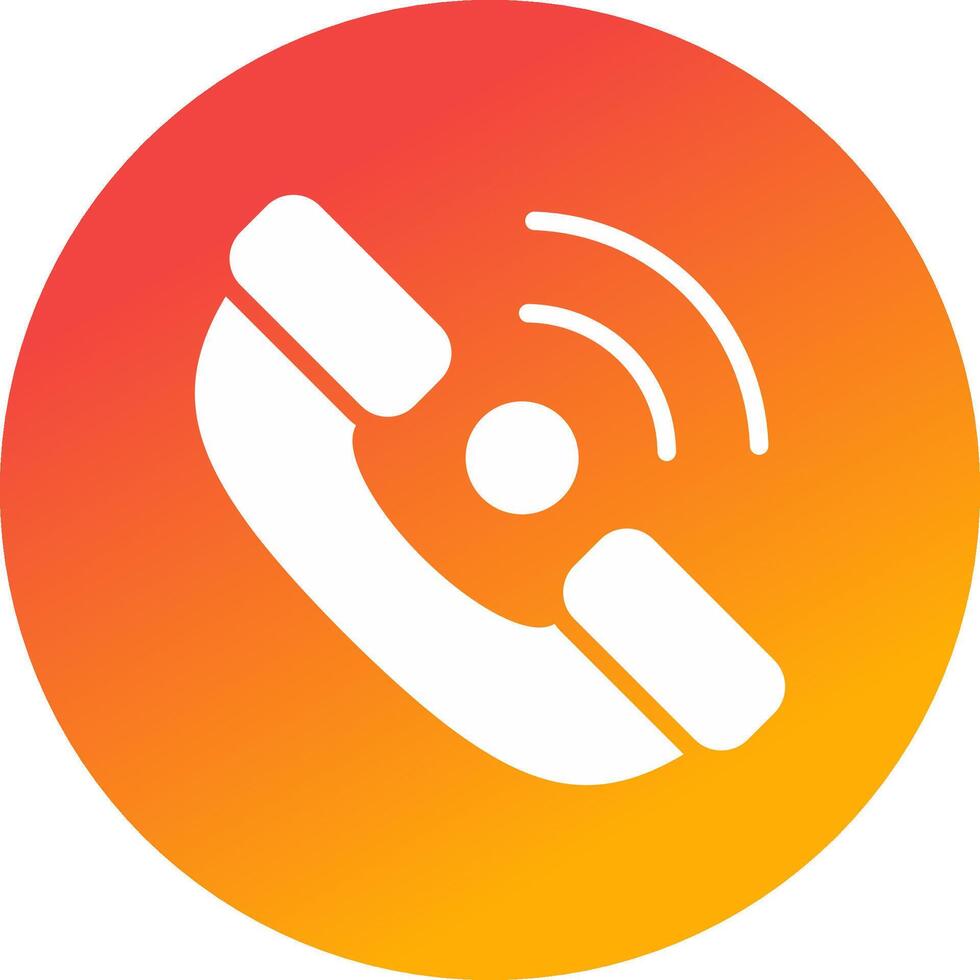 Phone Receiver Creative Icon Design vector