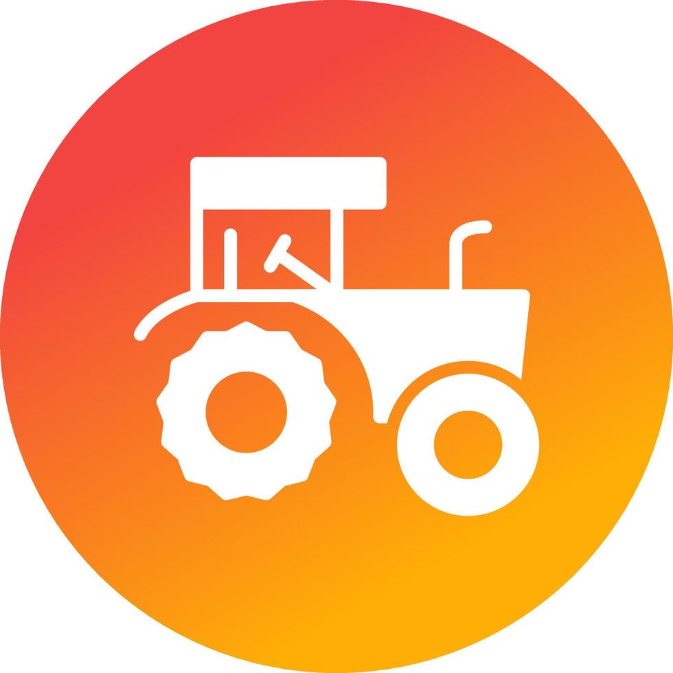Tractor Creative Icon Design vector