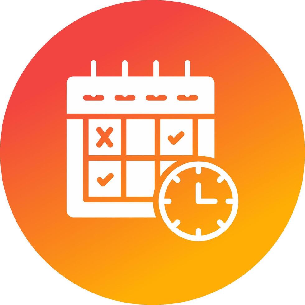 Schedule Creative Icon Design vector